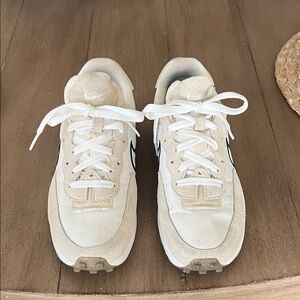 Nike react Cream and White Sneakers